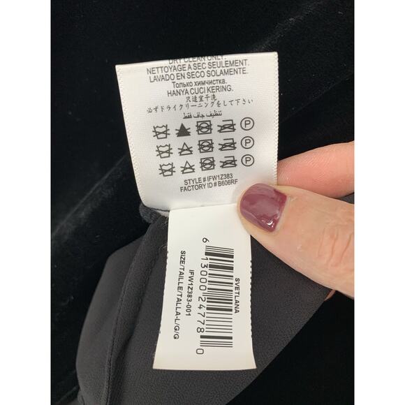 BCBG MAXZARIA SVETLANA HIGH AND LOW VELVET TUNIC SZ Large Lagenlook - Picture 8 of 9